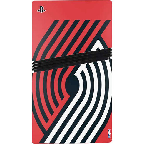 NBA Portland Trail Blazers Large Logo PS5 Pro Console Skin