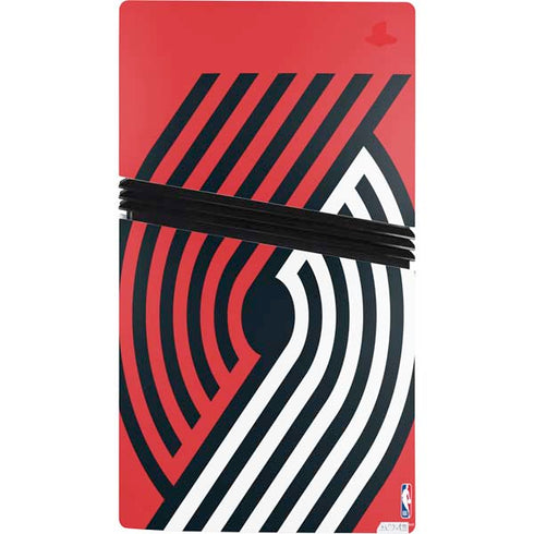 NBA Portland Trail Blazers Large Logo PS5 Pro Console Skin