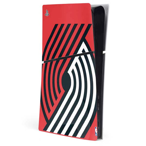NBA Portland Trail Blazers Large Logo PS5 Slim Digital Edition Console Skin