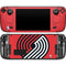 NBA Portland Trail Blazers Large Logo Steam Deck Handheld Gaming Computer OLED Skin