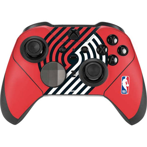 NBA Portland Trail Blazers Large Logo Xbox Elite Wireless Controller Series 2 Skin