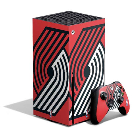 NBA Portland Trail Blazers Large Logo Xbox Series X Skins