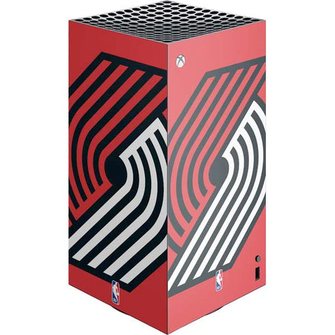 NBA Portland Trail Blazers Large Logo XBox Series X Digital Edition Console Skin