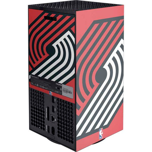 NBA Portland Trail Blazers Large Logo XBox Series X Digital Edition Console Skin