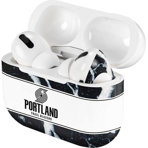 NBA Portland Trail Blazers Marble Apple AirPods Pro Skin