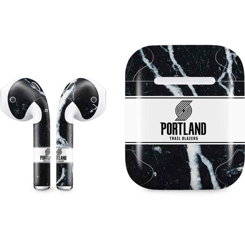 NBA Portland Trail Blazers Marble Apple AirPods Skin