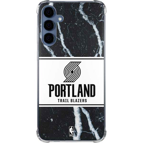 NBA Portland Trail Blazers Marble Galaxy A35 5G Clear Case