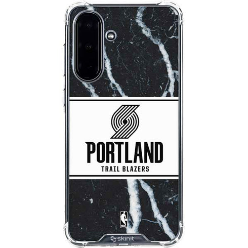 NBA Portland Trail Blazers Marble Galaxy A36 5G Clear Case