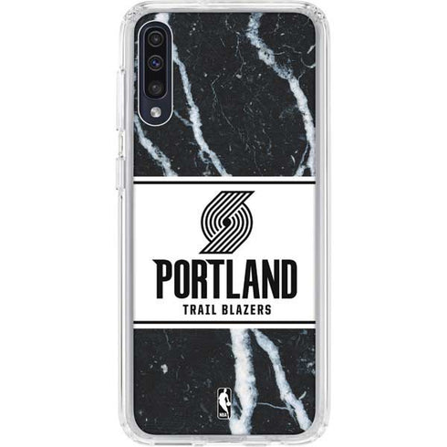 NBA Portland Trail Blazers Marble Galaxy A50 Clear Case