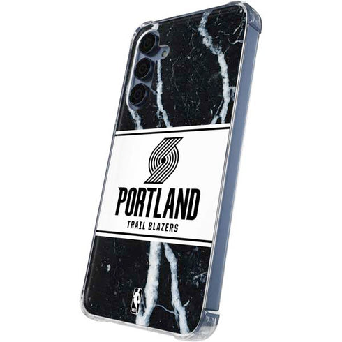 NBA Portland Trail Blazers Marble Galaxy A55 5G Clear Case