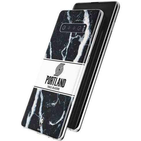 NBA Portland Trail Blazers Marble Galaxy S10 Skin