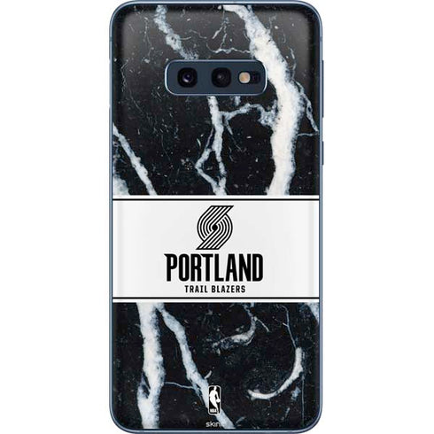 NBA Portland Trail Blazers Marble Galaxy S10e Skin