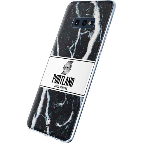 NBA Portland Trail Blazers Marble Galaxy S10e Skin