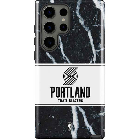 NBA Portland Trail Blazers Marble Galaxy S23 Ultra Pro Case