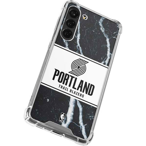 NBA Portland Trail Blazers Marble Galaxy S24 FE Clear Case
