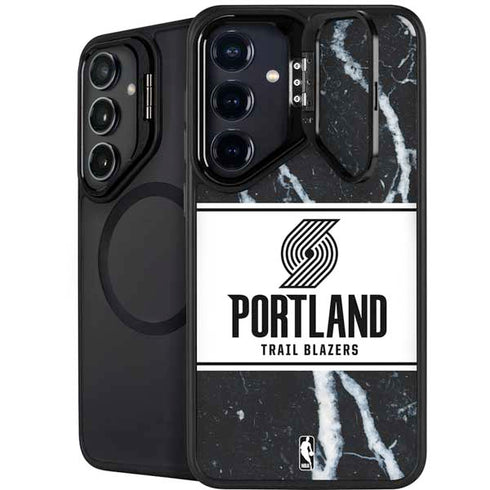 NBA Portland Trail Blazers Marble Galaxy S24 FE Kickstand Case
