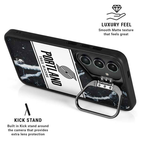 NBA Portland Trail Blazers Marble Galaxy S24 Kickstand Case