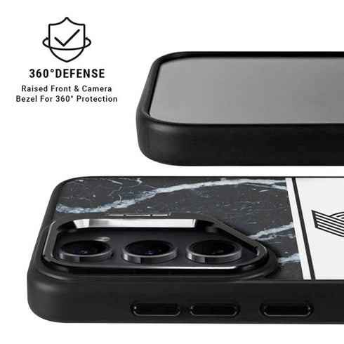 NBA Portland Trail Blazers Marble Galaxy S25 Plus Kickstand Case