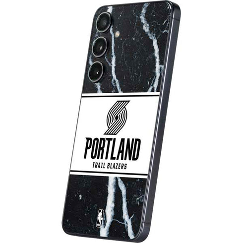 NBA Portland Trail Blazers Marble Galaxy S25 Plus Skin