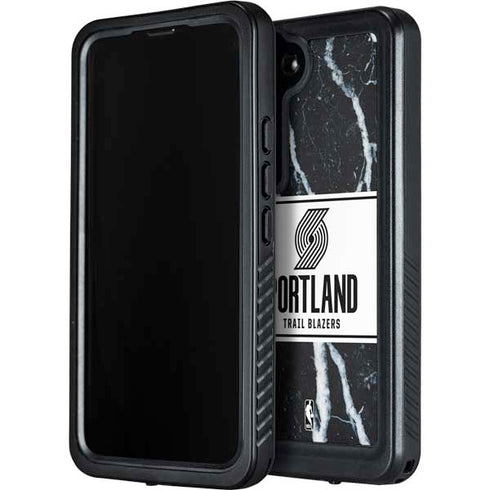 NBA Portland Trail Blazers Marble Galaxy S24 Waterproof Case