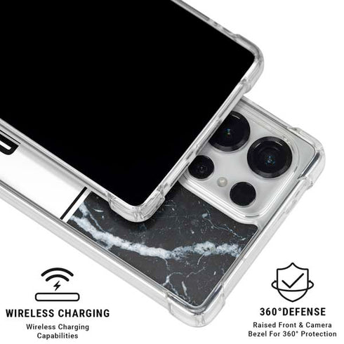 NBA Portland Trail Blazers Marble Galaxy S25 Ultra Clear Case