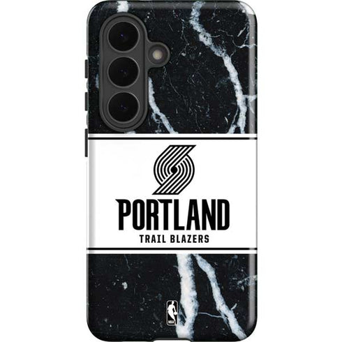 NBA Portland Trail Blazers Marble Galaxy S26 Plus Impact Case