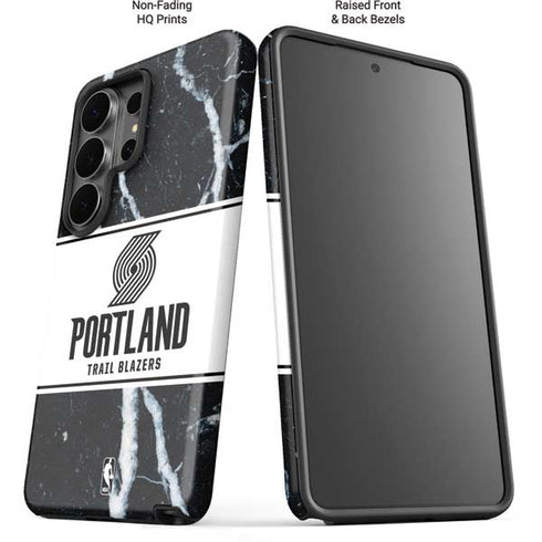 NBA Portland Trail Blazers Marble Galaxy S26 Ultra Impact Case