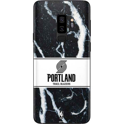 NBA Portland Trail Blazers Marble Galaxy S9 Plus Skin