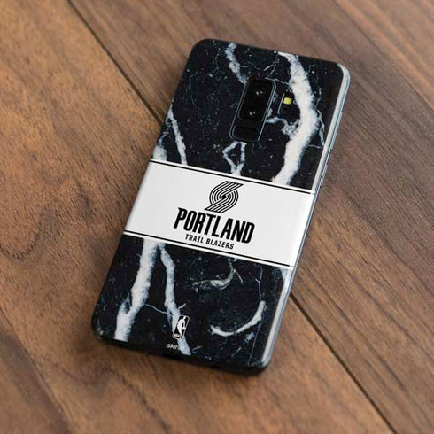 NBA Portland Trail Blazers Marble Galaxy S9 Plus Skin