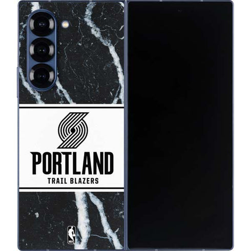 NBA Portland Trail Blazers Marble Galaxy Z Fold6 Skin