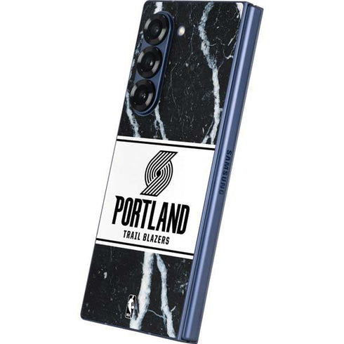 NBA Portland Trail Blazers Marble Galaxy Z Fold6 Skin