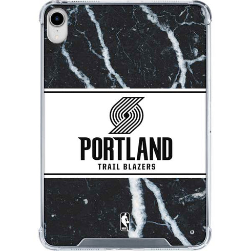 NBA Portland Trail Blazers Marble iPad 11th Gen (2025) Clear Case