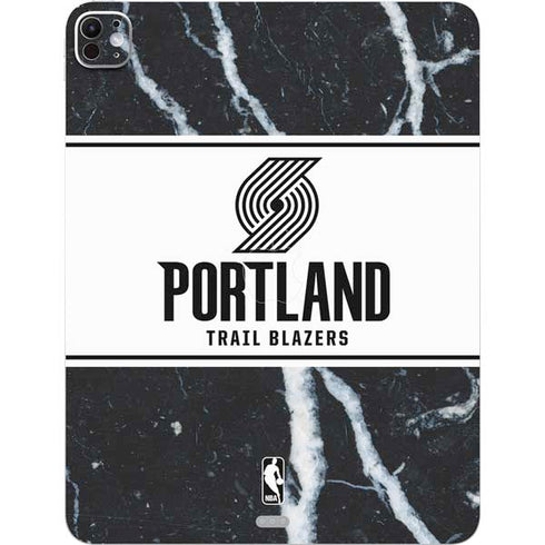 NBA Portland Trail Blazers Marble iPad Pro 13in M4 (2024) Skin
