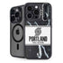 NBA Portland Trail Blazers Marble iPhone 14 Pro Max Kickstand Case