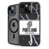 NBA Portland Trail Blazers Marble iPhone 15 Kickstand Case