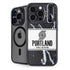 NBA Portland Trail Blazers Marble iPhone 15 Pro Kickstand Case