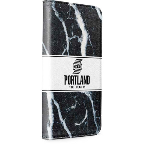 NBA Portland Trail Blazers Marble iPhone 15 Pro Max Folio Case