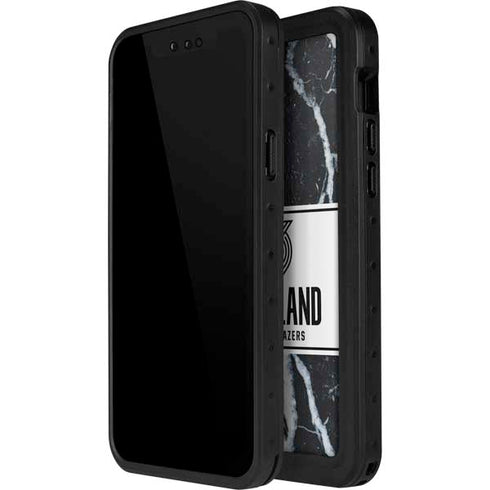 NBA Portland Trail Blazers Marble iPhone 15 Pro Waterproof Case