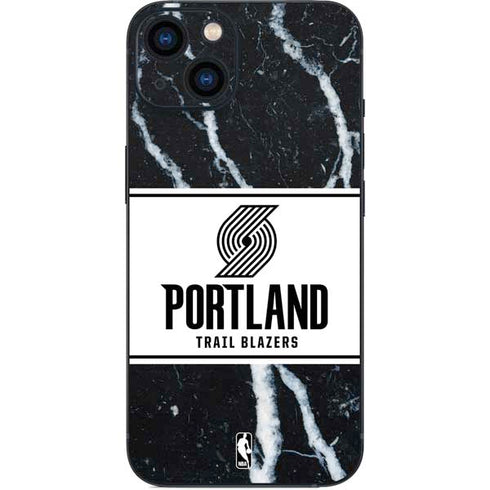 NBA Portland Trail Blazers Marble iPhone 15 Skin