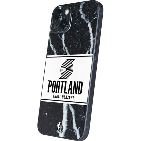NBA Portland Trail Blazers Marble iPhone 15 Skin