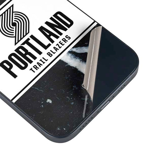 NBA Portland Trail Blazers Marble iPhone 15 Skin