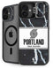 NBA Portland Trail Blazers Marble iPhone 16 Plus Kickstand Case