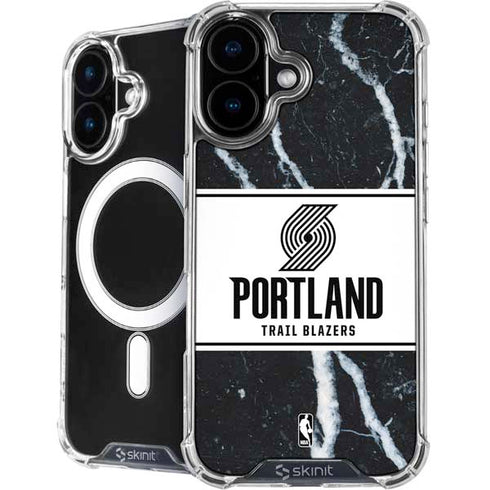 NBA Portland Trail Blazers Marble iPhone 16 Plus MagSafe Case