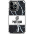 NBA Portland Trail Blazers Marble iPhone 16 Pro Clear Case