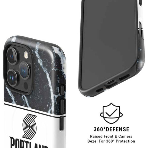 NBA Portland Trail Blazers Marble iPhone 16 Pro Magsafe Impact Case