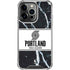 NBA Portland Trail Blazers Marble iPhone 16 Pro Max Clear Case