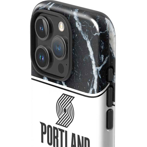 NBA Portland Trail Blazers Marble iPhone 16 Pro Max Impact Case