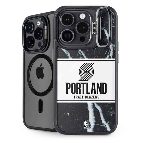 NBA Portland Trail Blazers Marble iPhone 16 Pro Max Kickstand Case