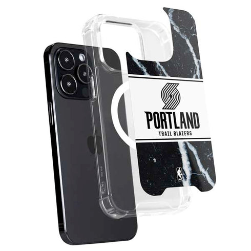 NBA Portland Trail Blazers Marble iPhone 16 Pro Max MagSafe Case