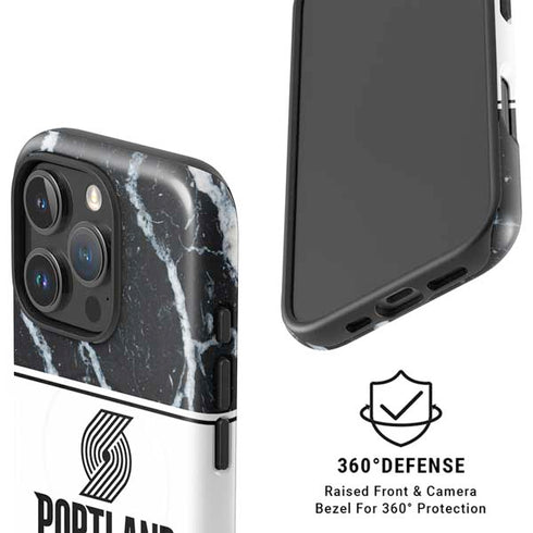 NBA Portland Trail Blazers Marble iPhone 16 Pro Max Magsafe Impact Case